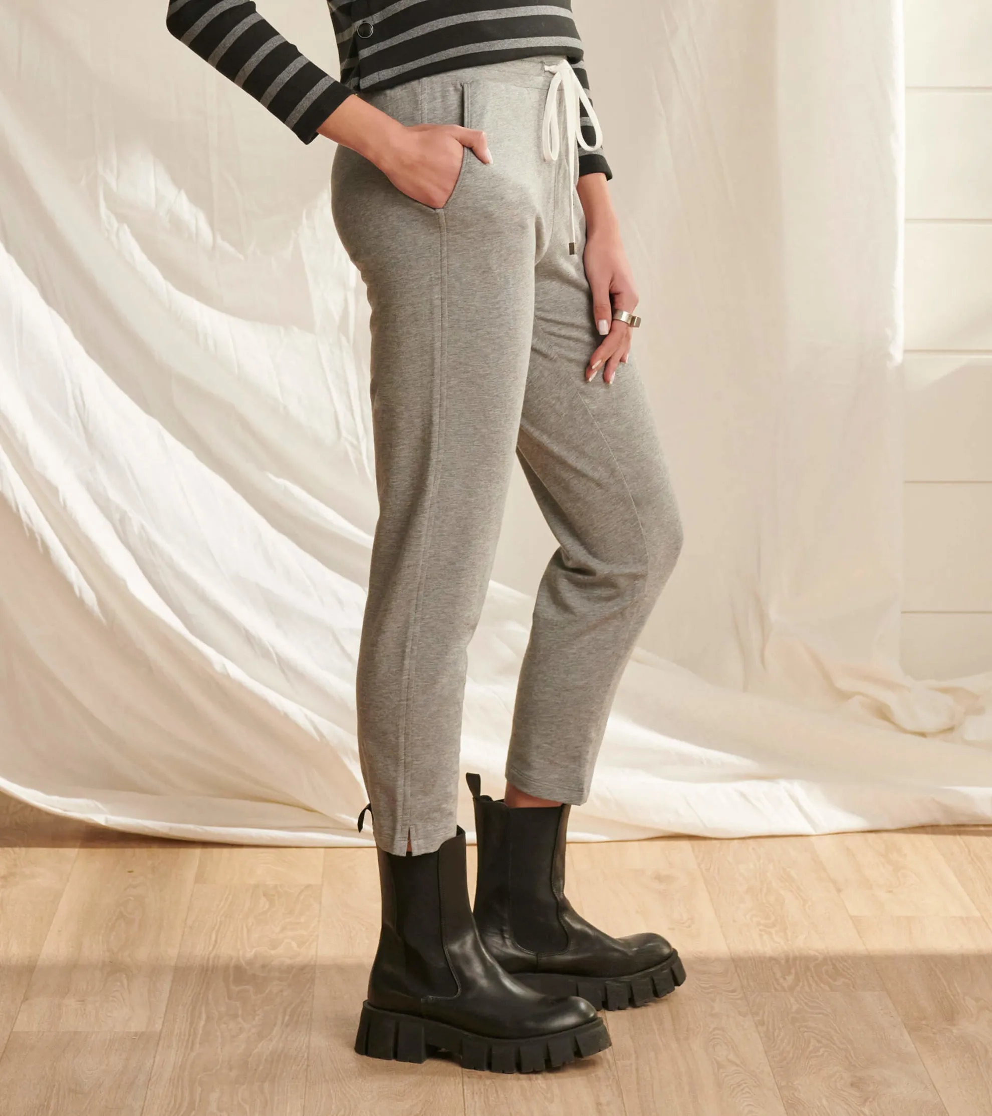 Sale Adrien Jogger - Charcoal Melange Women Bottoms