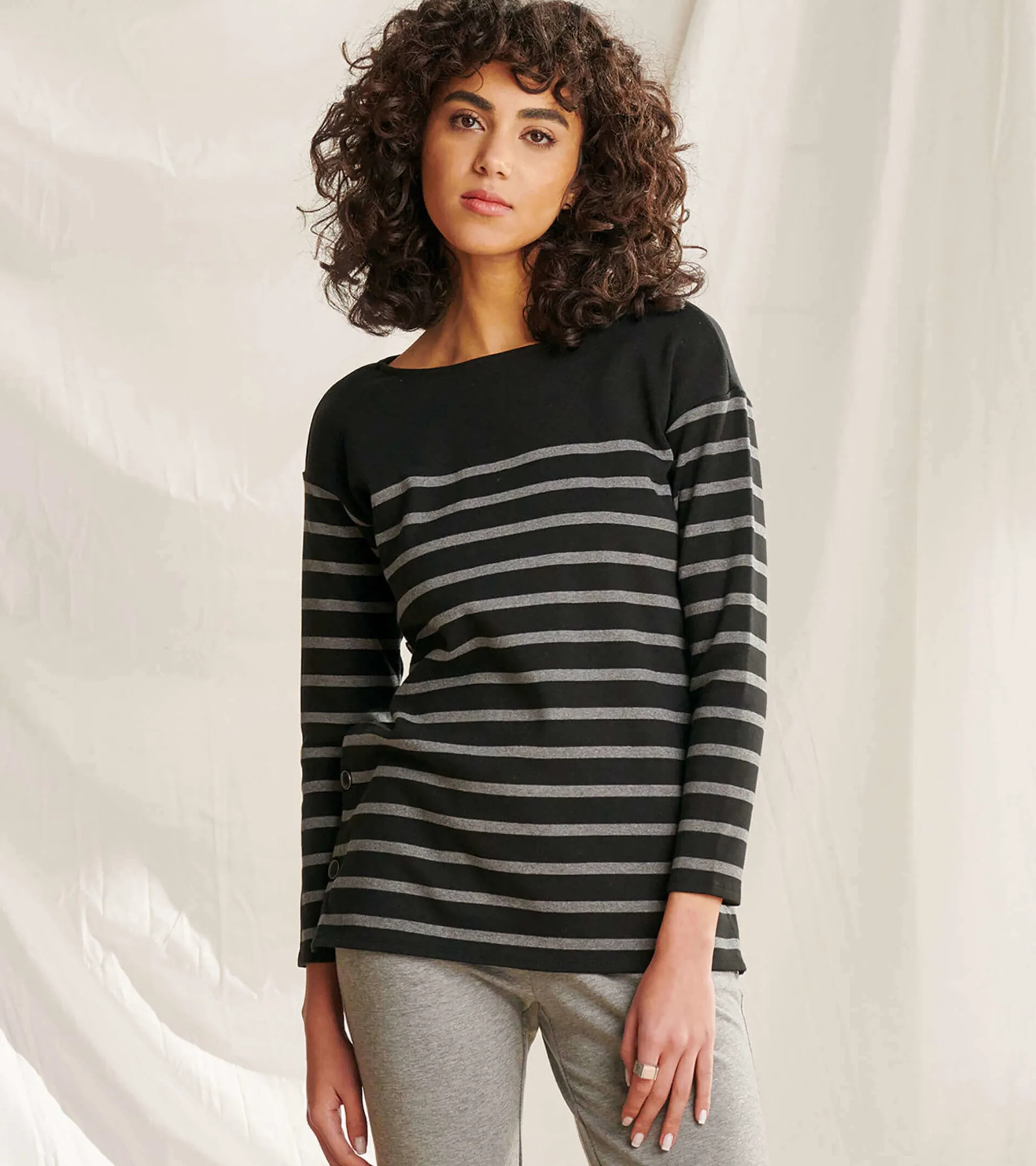 Hot Ali Breton Top - Solstice Stripes Women Tops