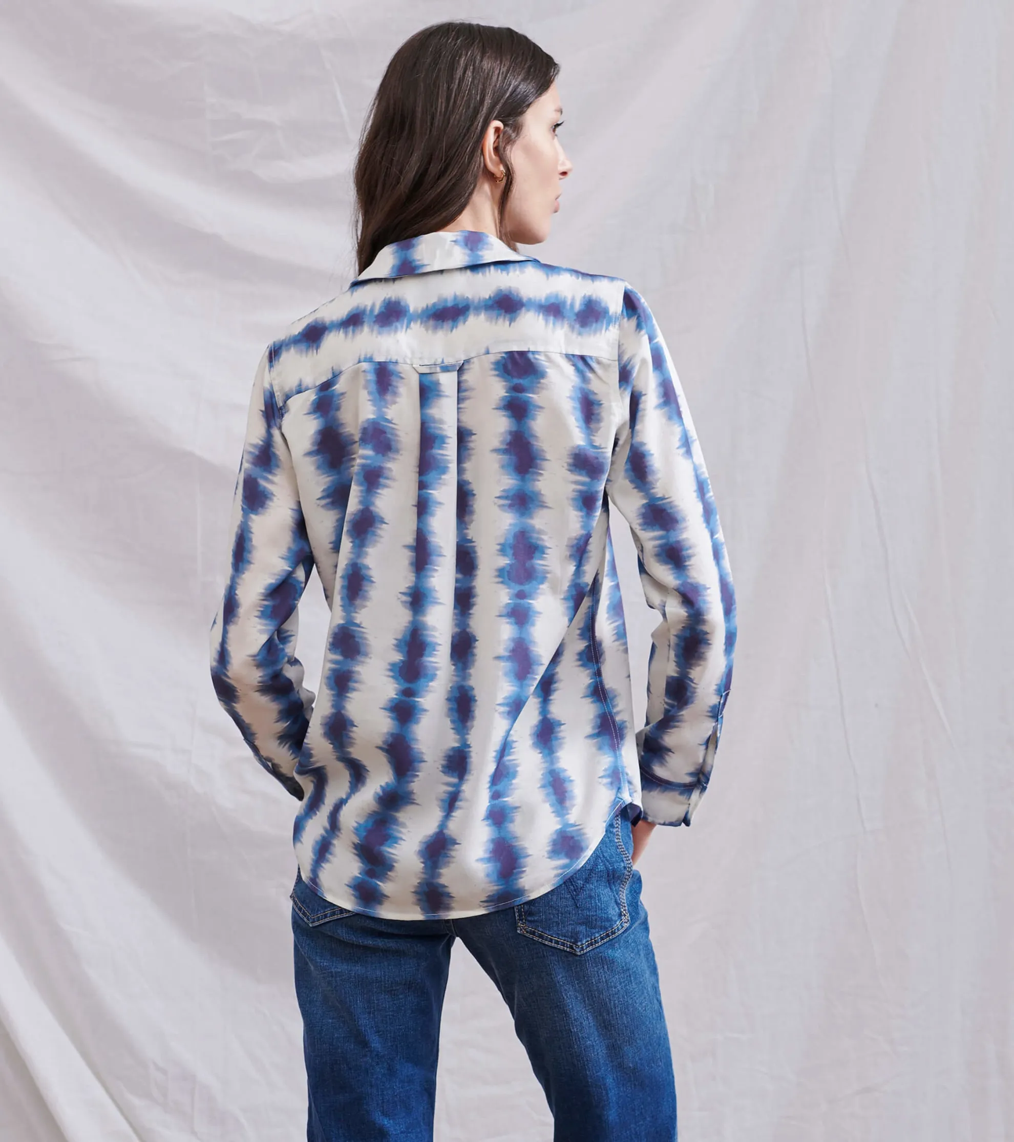 Clearance Ariane Shirt - Linear Waves Women Tops