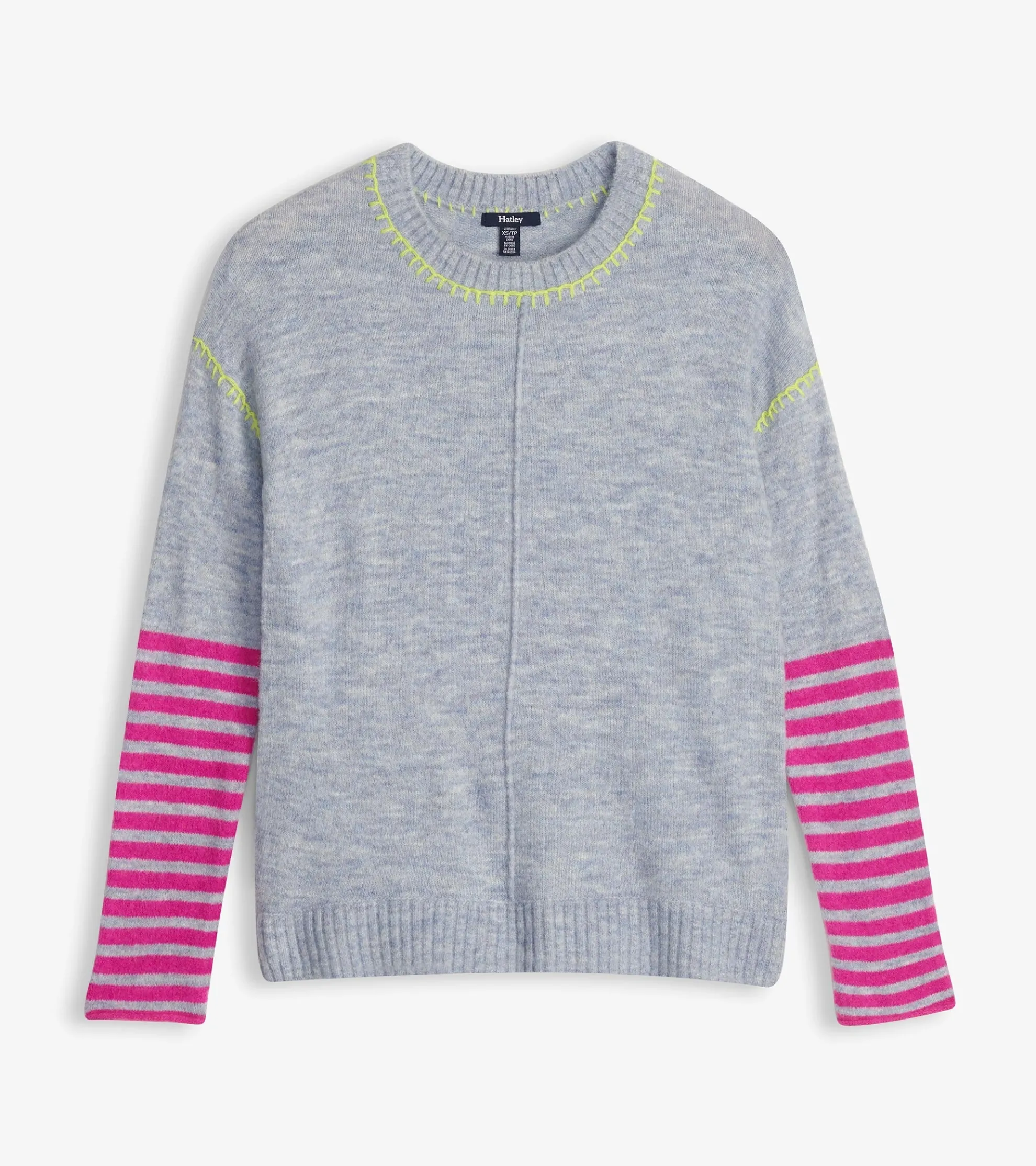 Best Avery Sweater - Hot Pink Stripes Women Sweaters