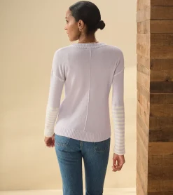 Discount Avery Sweater - Lilac Stripes Women Sweaters