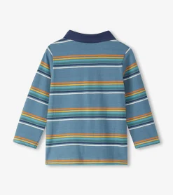 Sale Baby & Toddler Boys Bluestone Stripes Long Sleeve Polo T-Shirt Tops