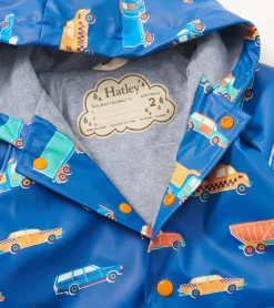Online Baby & Toddler Boys Driving Cars Button-Up Rain Jacket Rainwear|Rainwear