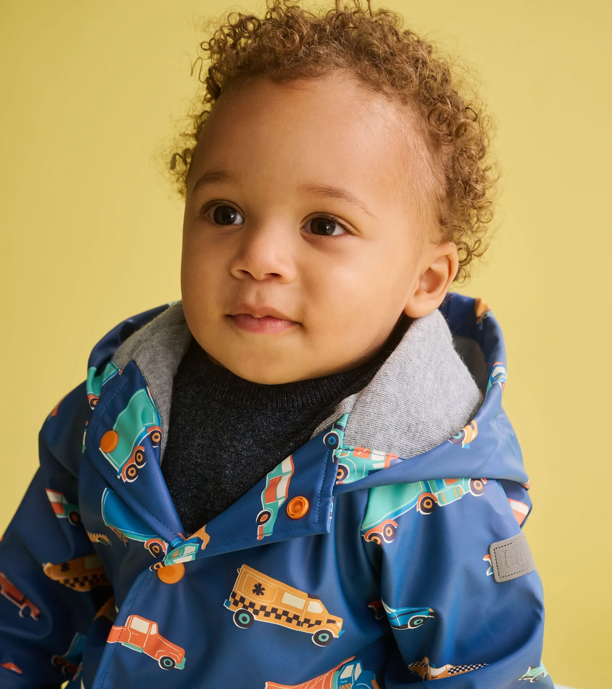 Online Baby & Toddler Boys Driving Cars Button-Up Rain Jacket Rainwear|Rainwear