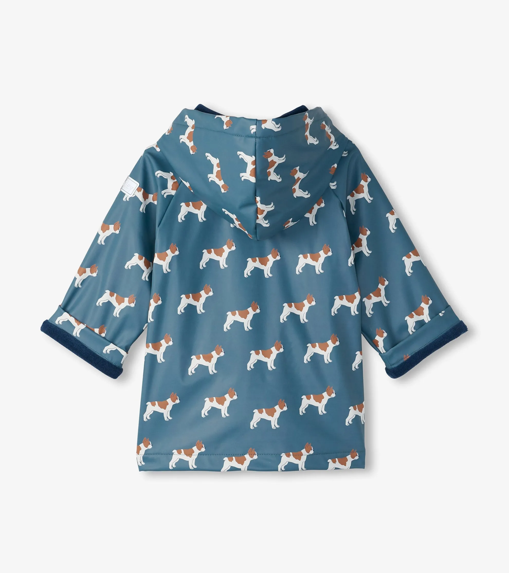 New Baby & Toddler Boys French Bulldogs Button-Up Rain Jacket Rainwear|Rainwear