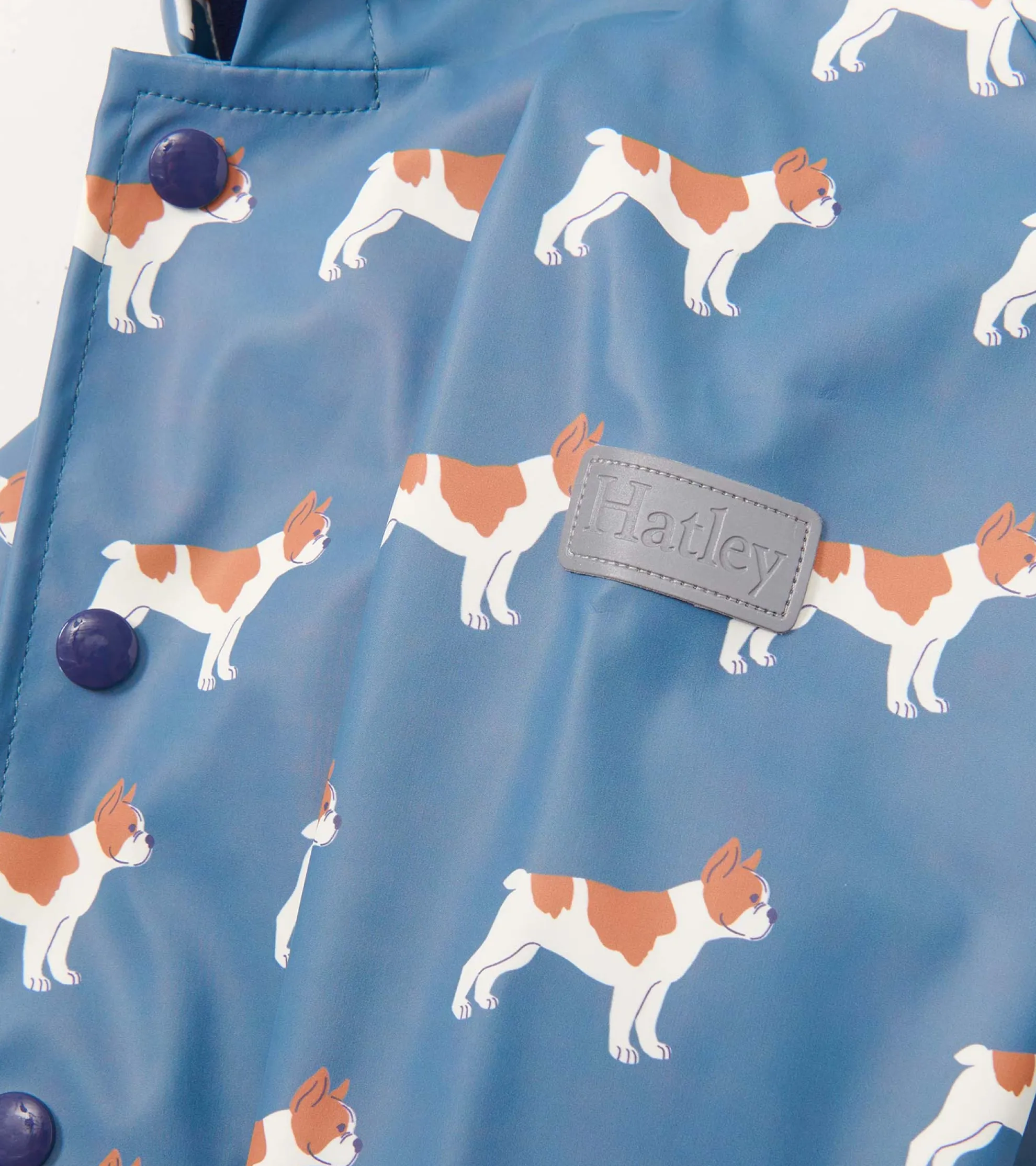 New Baby & Toddler Boys French Bulldogs Button-Up Rain Jacket Rainwear|Rainwear