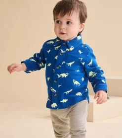 Online Baby & Toddler Boys Mini Dinos Button Down Shirt Tops