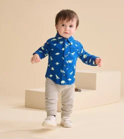 Online Baby & Toddler Boys Mini Dinos Button Down Shirt Tops