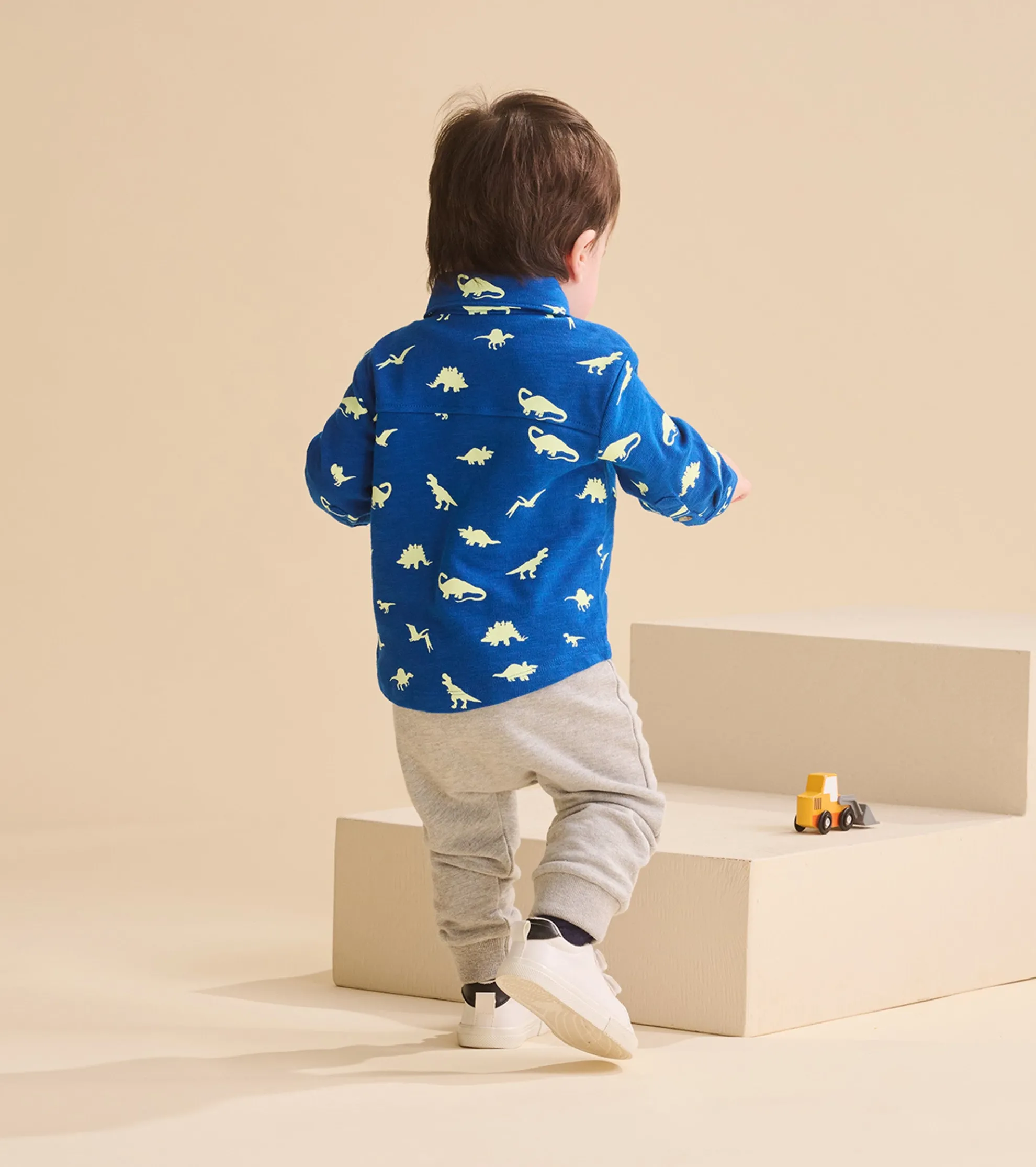 Online Baby & Toddler Boys Mini Dinos Button Down Shirt Tops