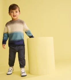 Discount Baby & Toddler Boys Navy Kangaroo Pocket Joggers Bottoms