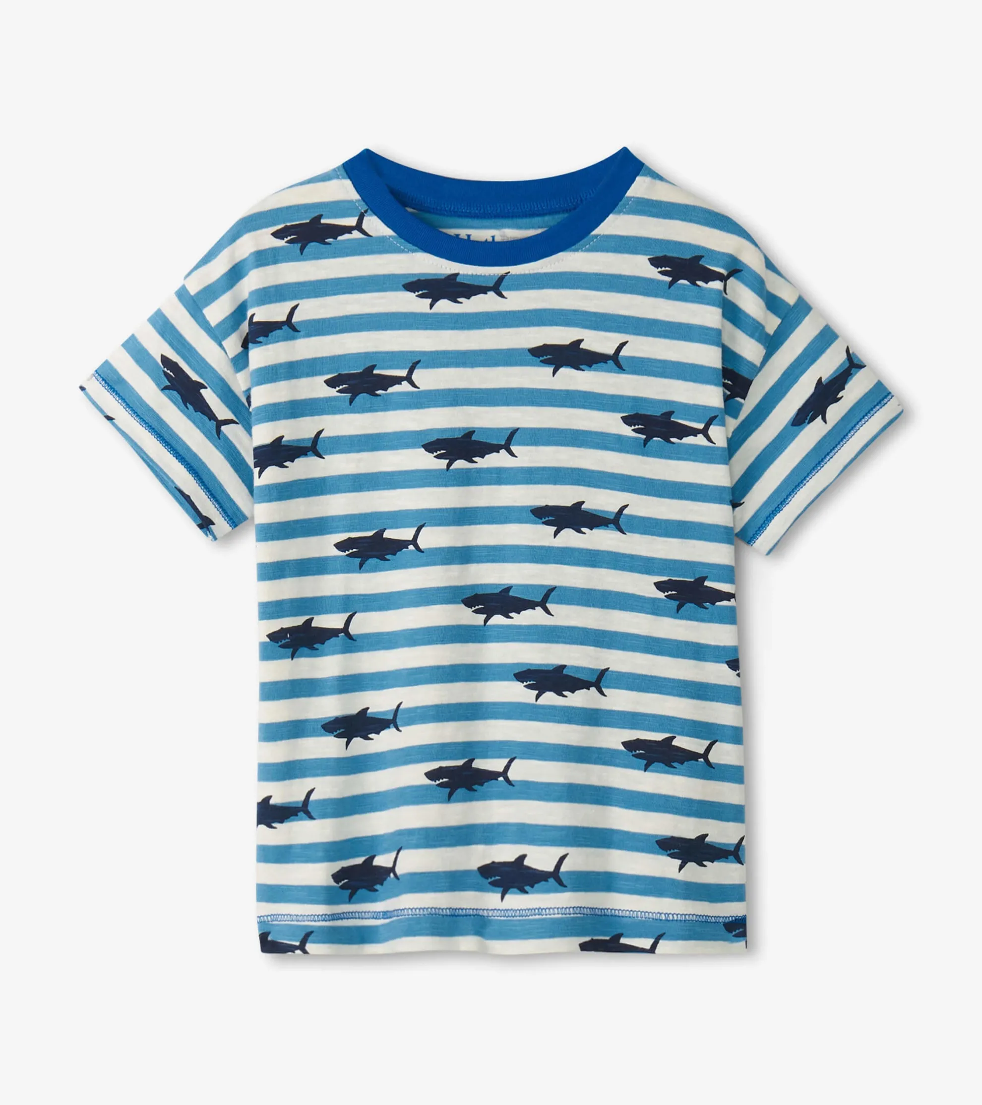 Baby & Toddler Boys Shark Stripes Slouchy Tee Tops