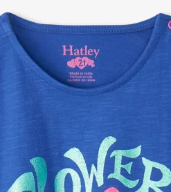 Clearance Baby & Toddler Girls Flower Power Snap Button Shirt Tops