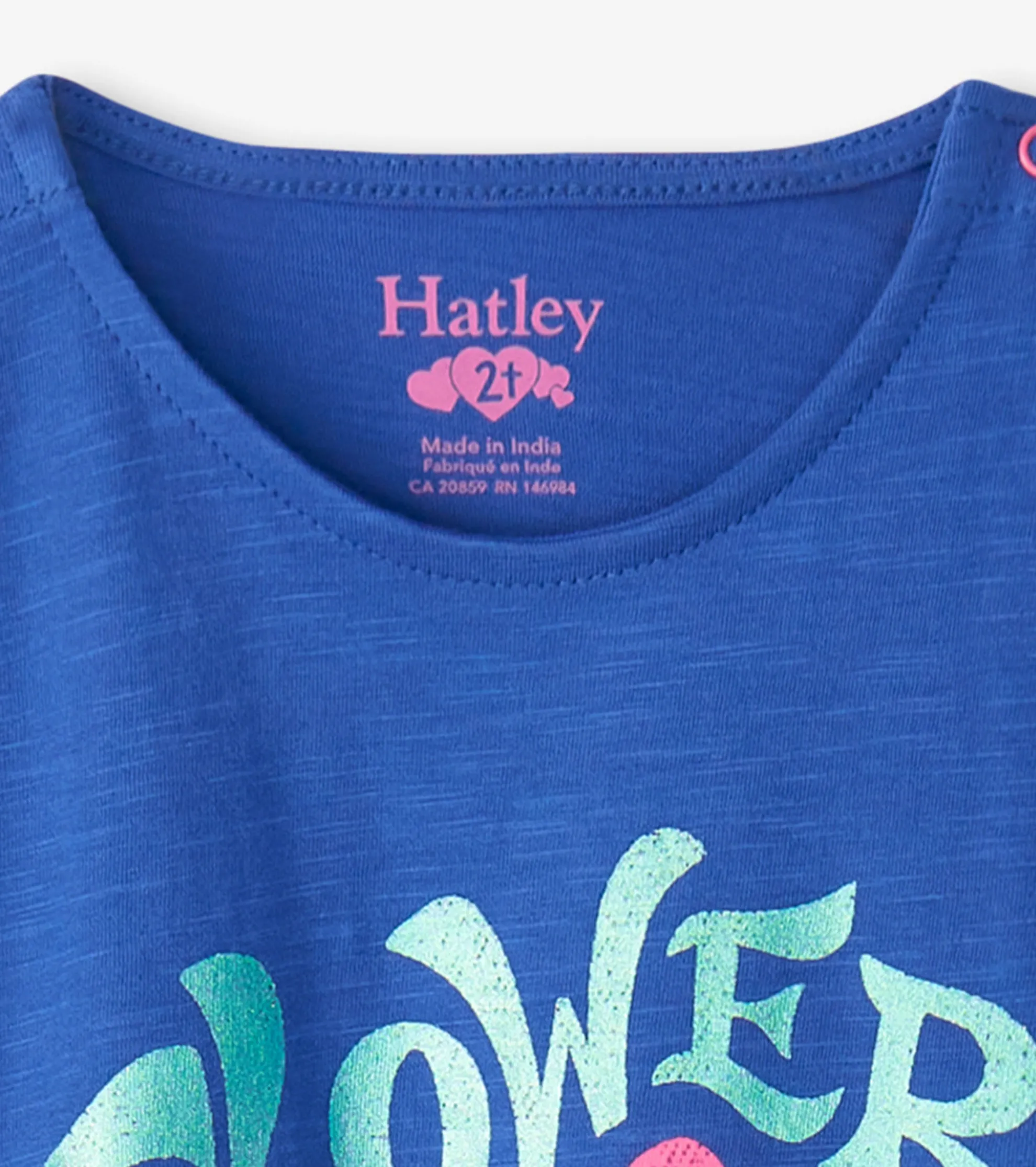 Clearance Baby & Toddler Girls Flower Power Snap Button Shirt Tops