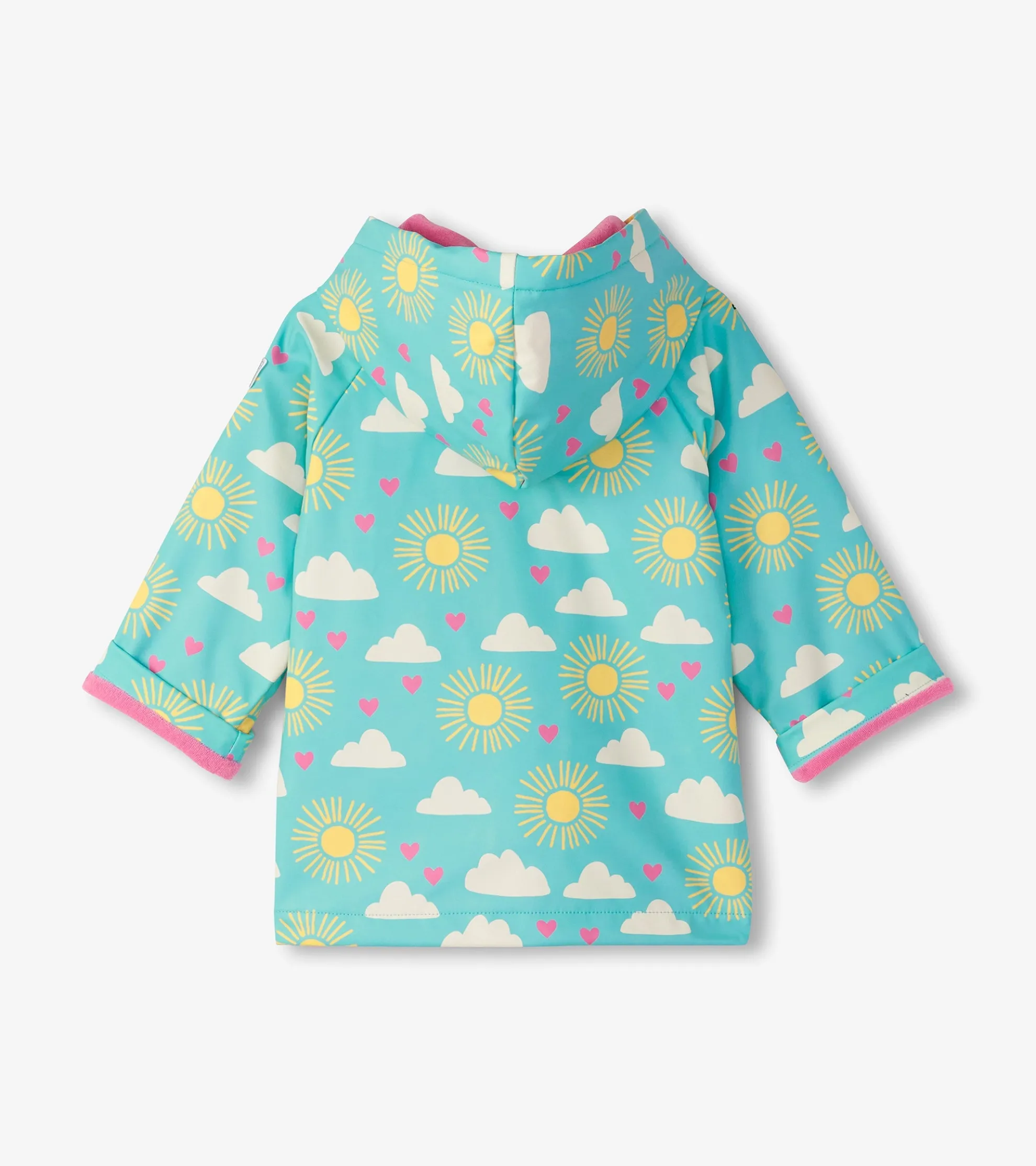 Best Baby & Toddler Girls Happy Skies Button-Up Rain Jacket Rainwear|Rainwear