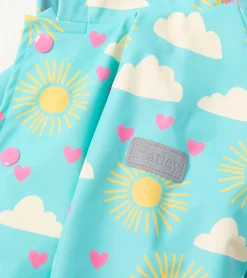 Best Baby & Toddler Girls Happy Skies Button-Up Rain Jacket Rainwear|Rainwear