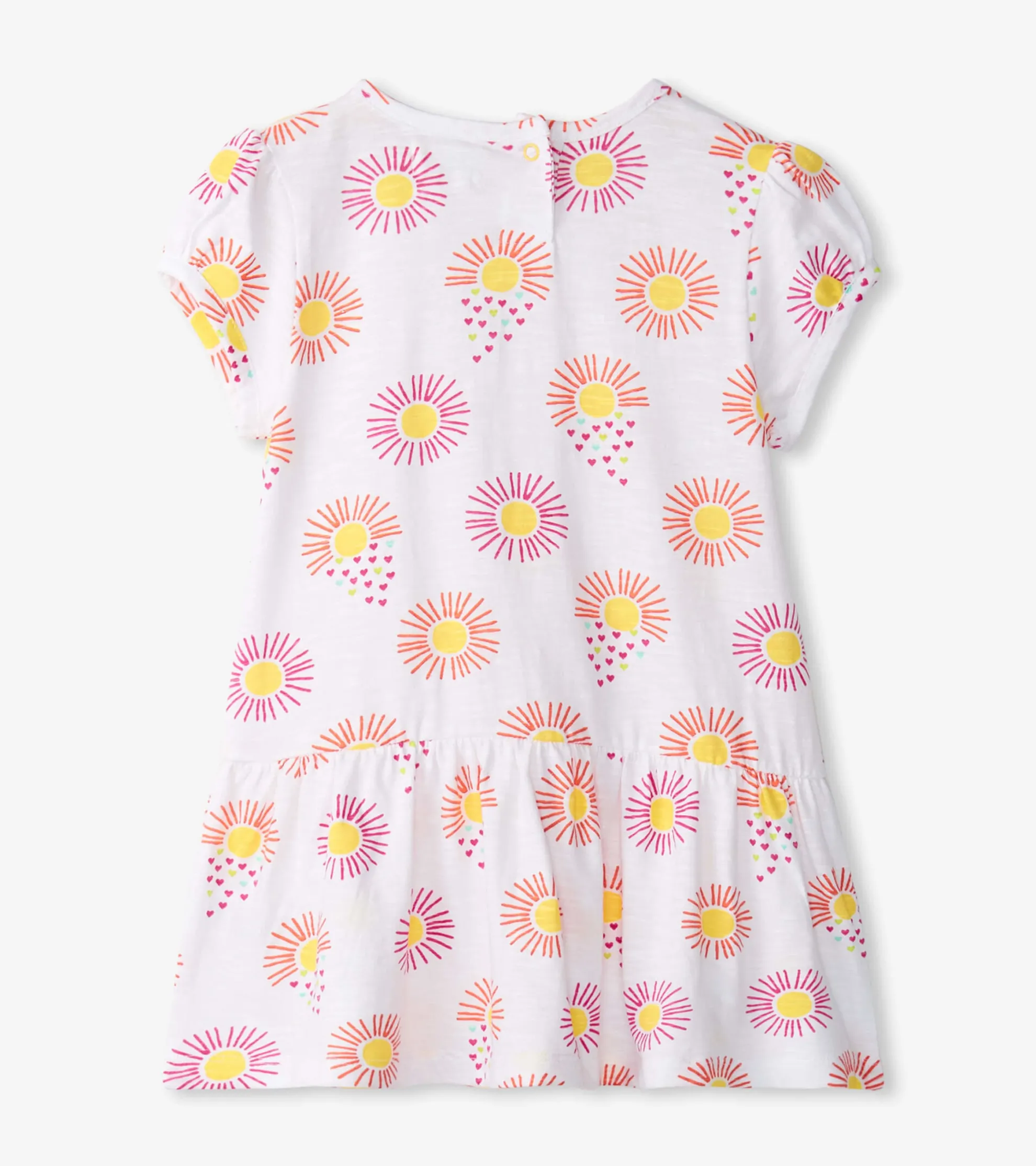 New Baby & Toddler Girls Heart Suns Gathered Dress Dresses