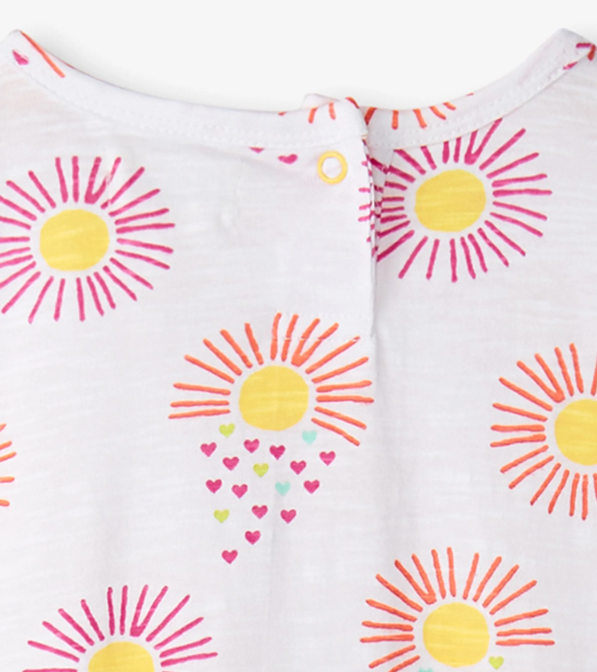 New Baby & Toddler Girls Heart Suns Gathered Dress Dresses