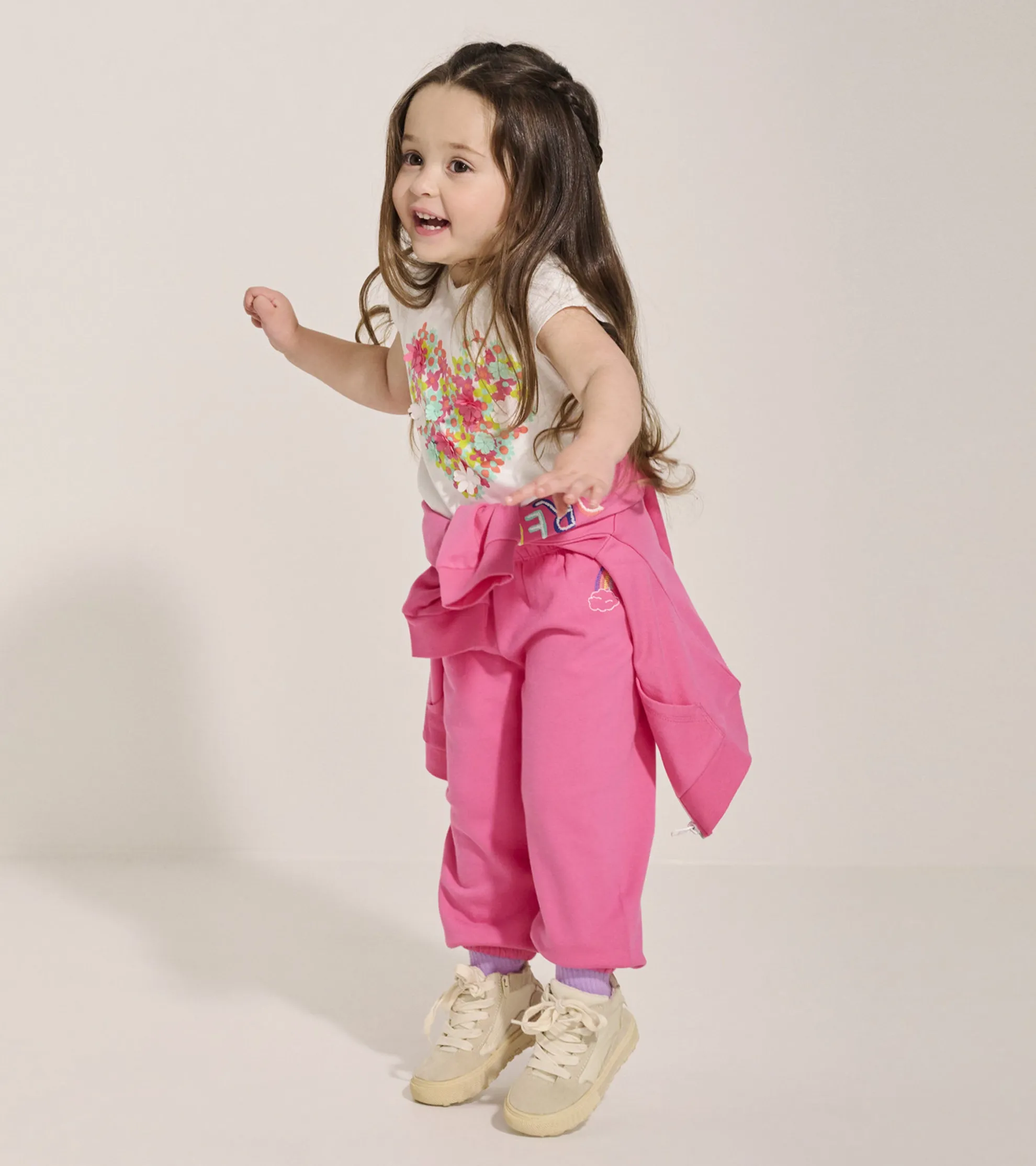 Baby & Toddler Girls Pink Love Everywhere Pants Bottoms