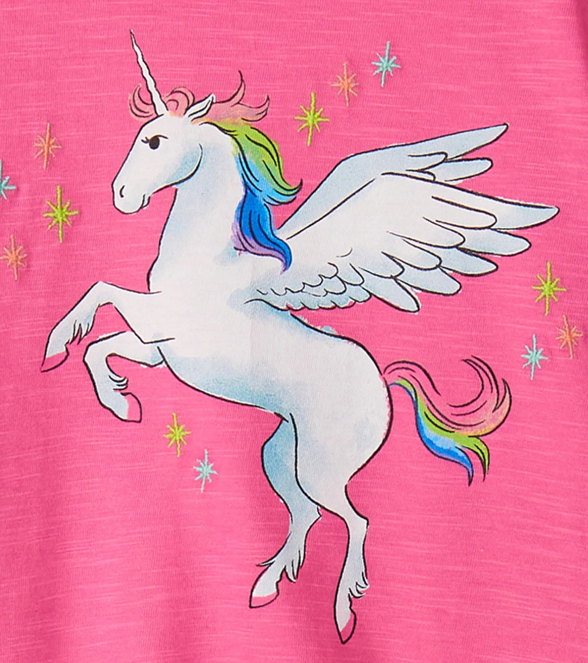 Baby & Toddler Girls Rainbow Unicorn Graphic Tee Tops