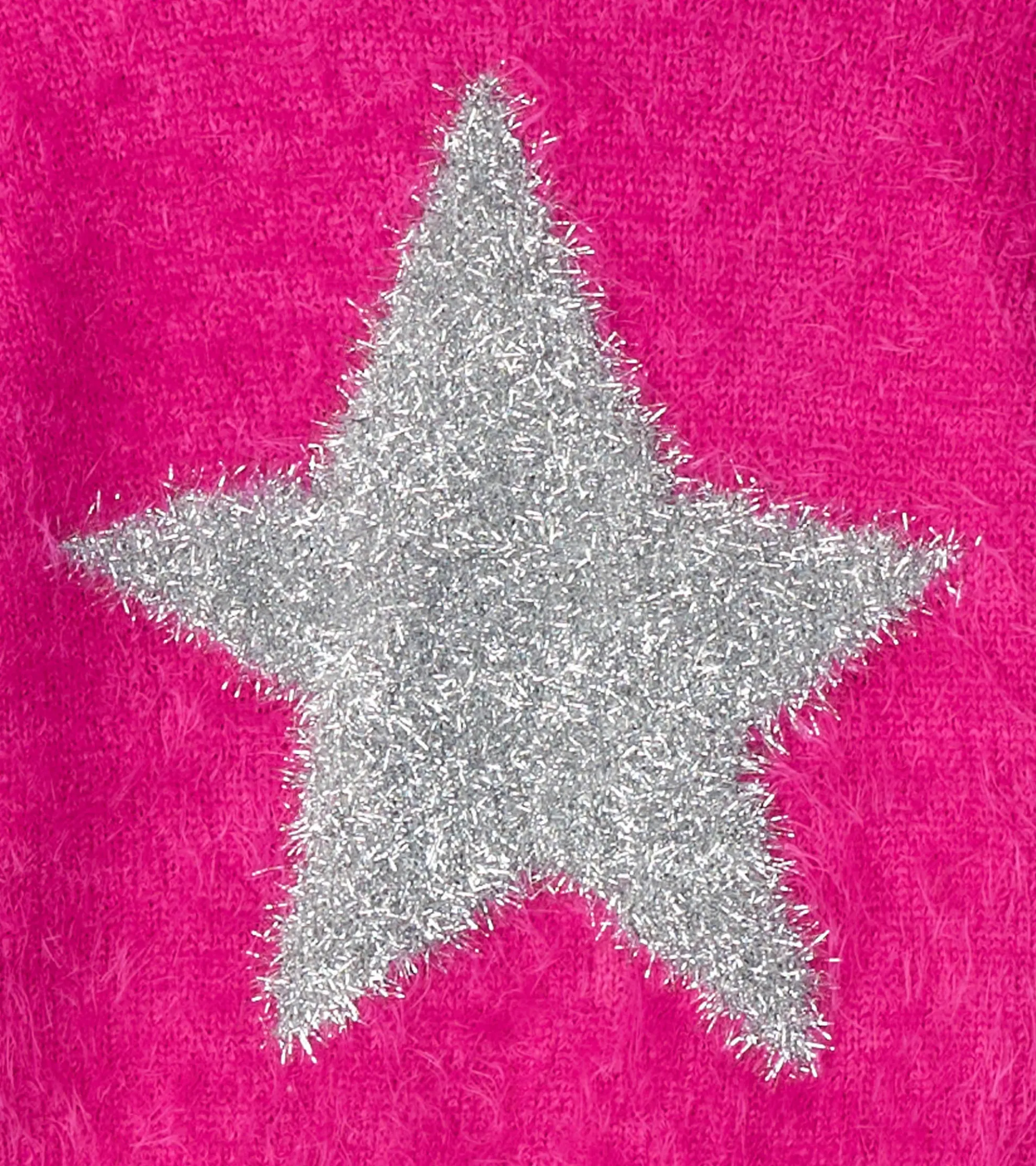 New Baby & Toddler Girls Star Furry Sweater Sweaters