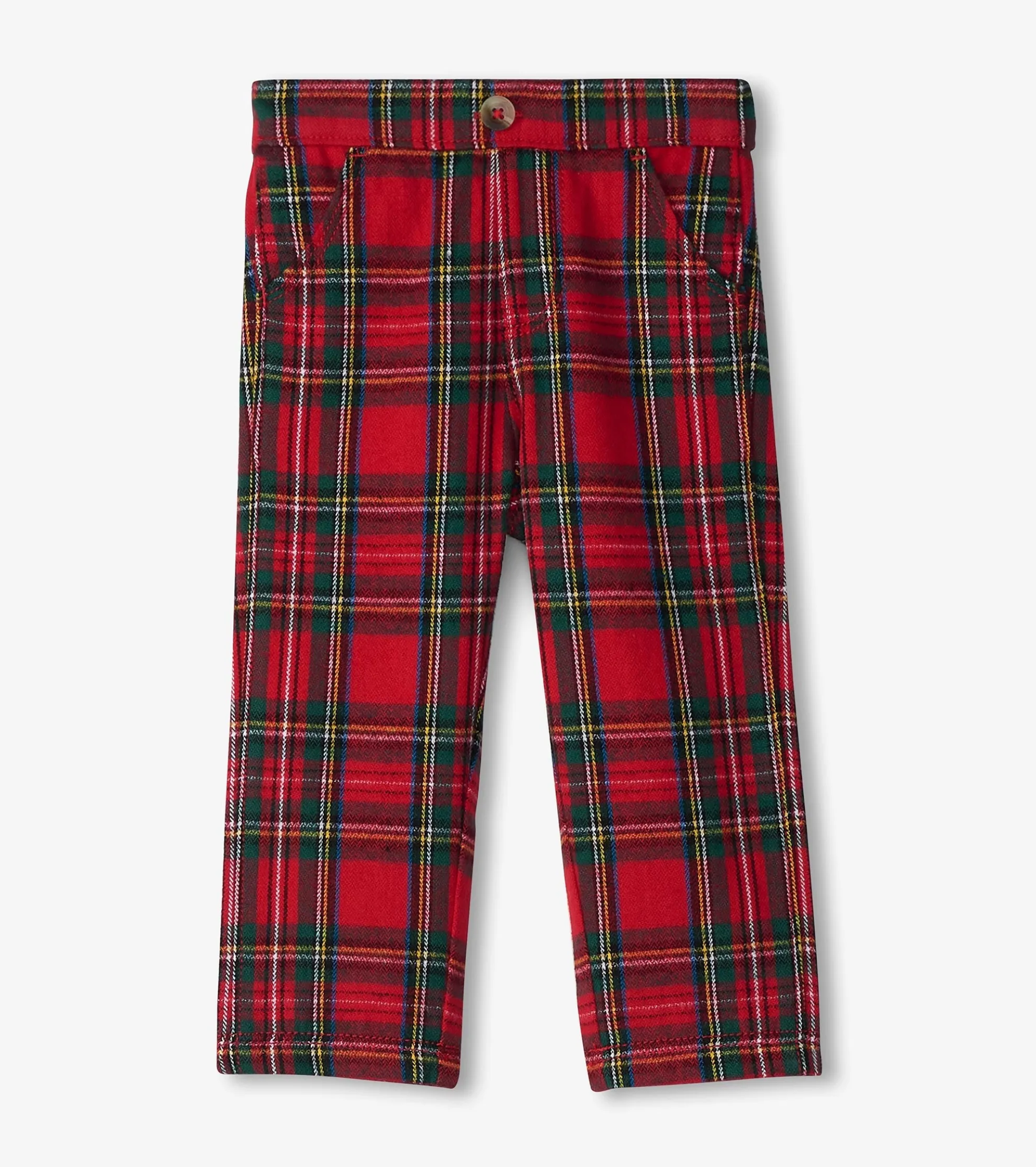 Best Baby & Toddler Red Plaid Straight Leg Pants Bottoms