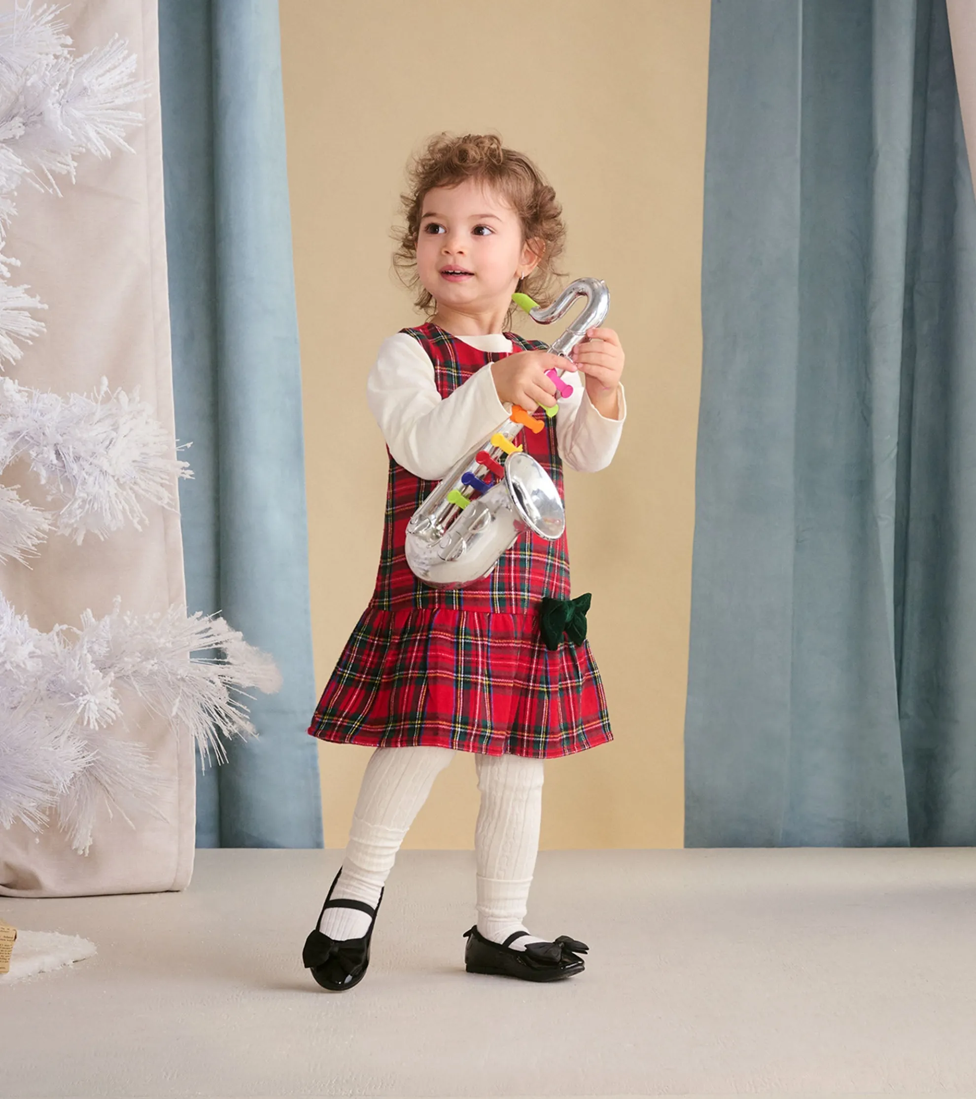 New Baby & Toddler Red Plaid Pinafore Dress Dresses
