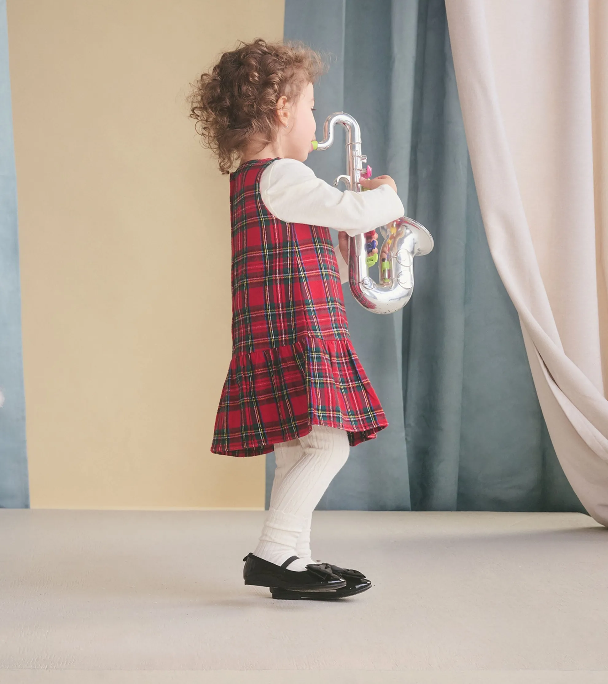 New Baby & Toddler Red Plaid Pinafore Dress Dresses