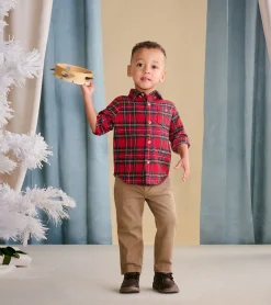Online Baby & Toddler Red Plaid Button Down Shirt Tops