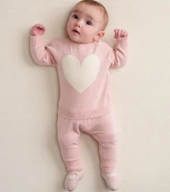 New Baby Big Heart Pullover Sweater Sweaters