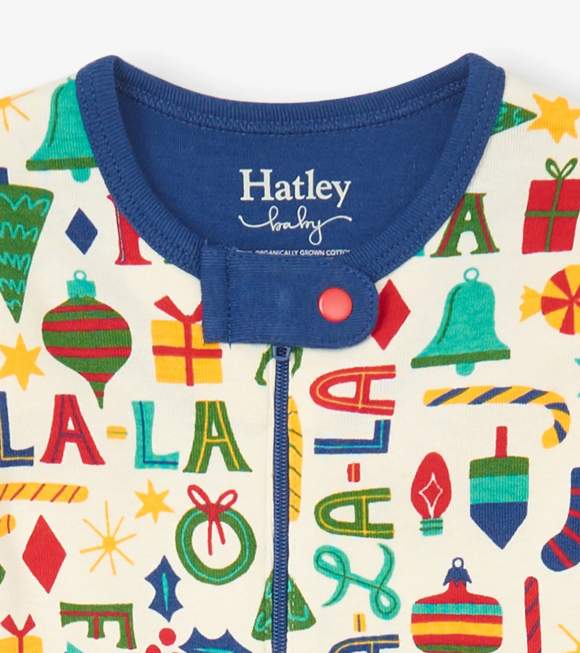 Hot Baby Blue Falala Cotton Footed Sleeper Sleepwear|Sleepwear