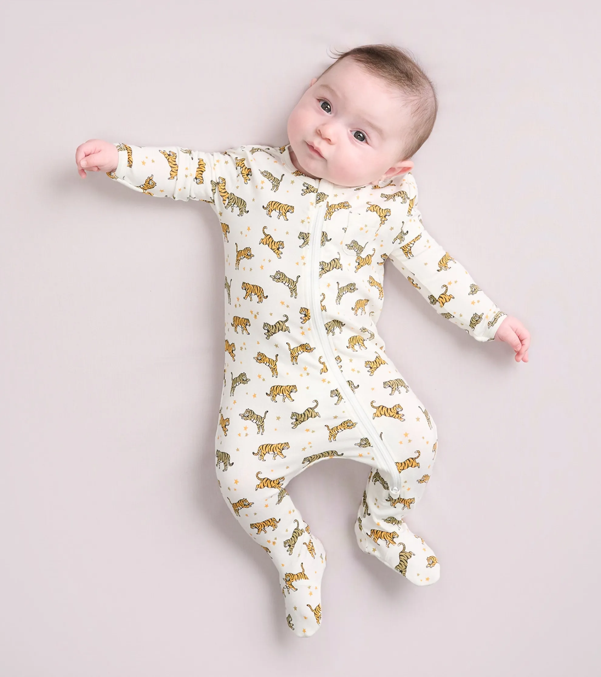 Hot Baby Boys Celestial Tigers Bamboo Sleeper Sleepwear|Sleepwear