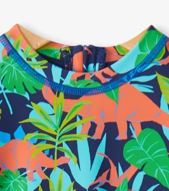 Discount Baby Boys Dino Jungle One-Piece Rashguard Swimwear|Swimwear