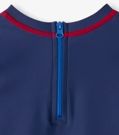 New Baby Boys Nautical Anchor One-Piece Rashguard Swimwear|Swimwear