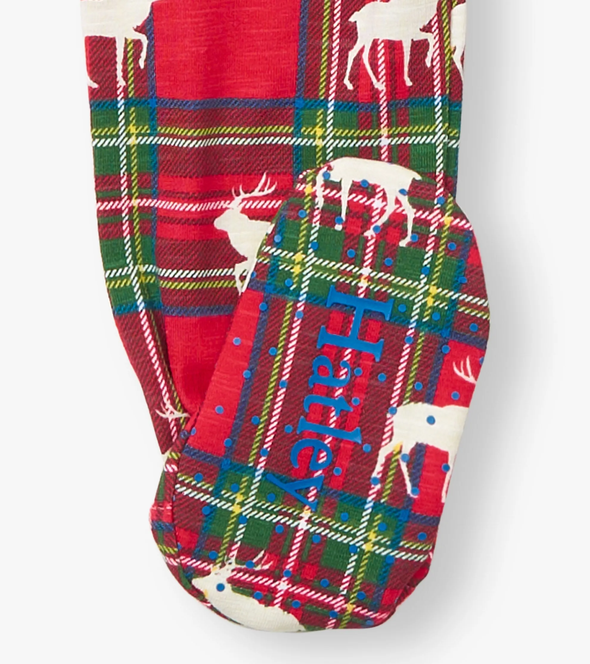 Clearance Baby Elk Plaid Cotton Footed Sleeper Sleepwear|Sleepwear