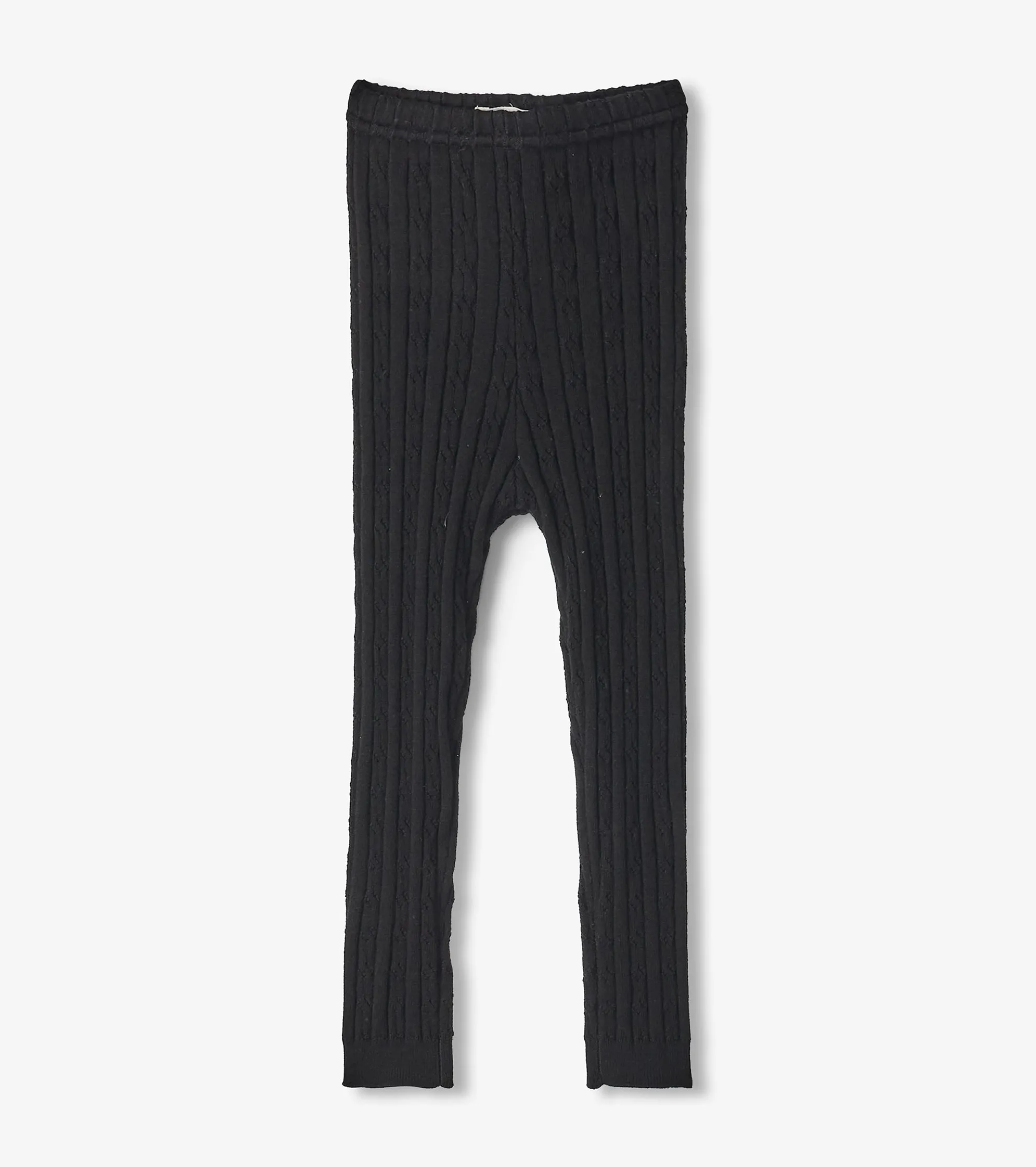 New Baby Girls Black Cable Knit Leggings Bottoms