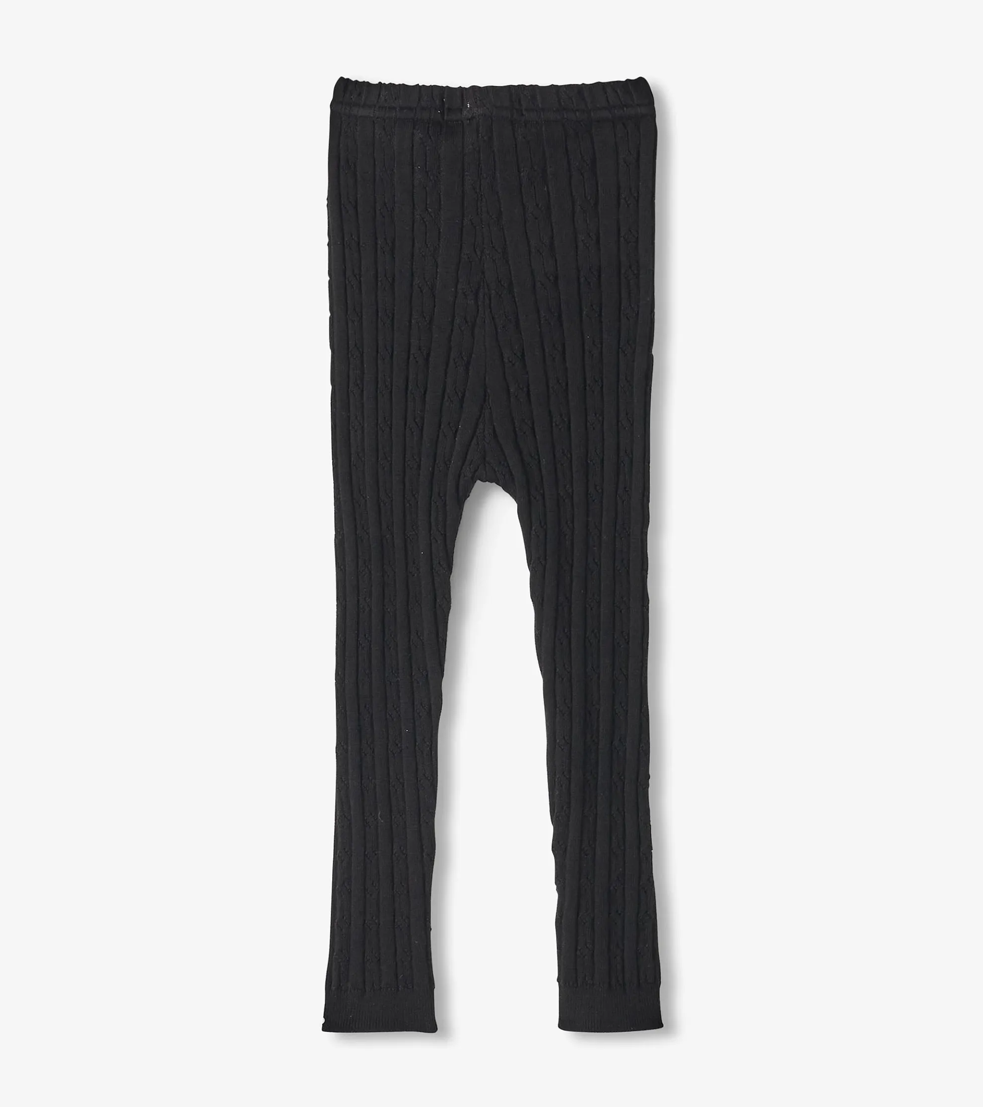 New Baby Girls Black Cable Knit Leggings Bottoms