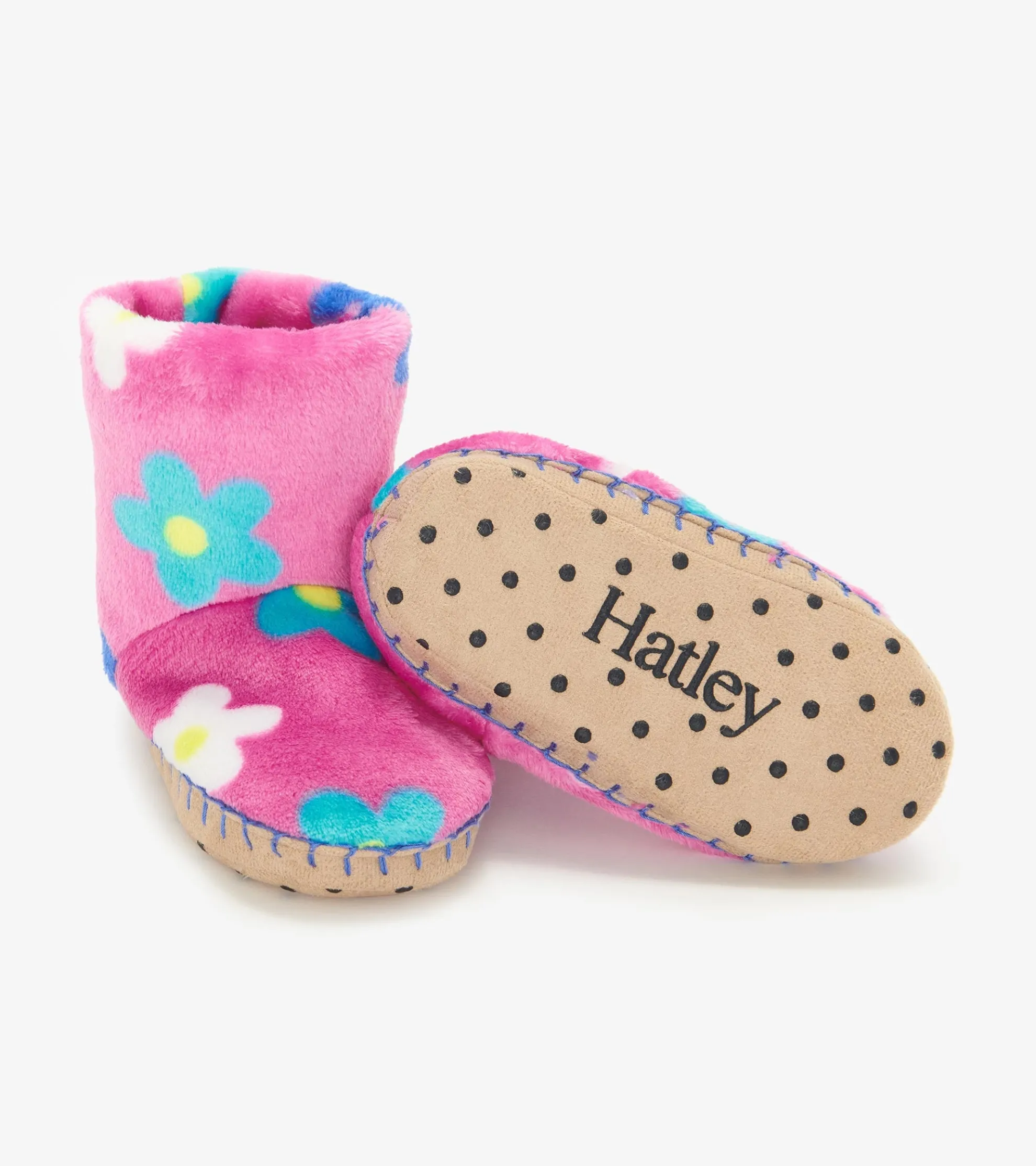 Best Baby Girls Daisies Fleece Slippers Sleepwear|Sleepwear