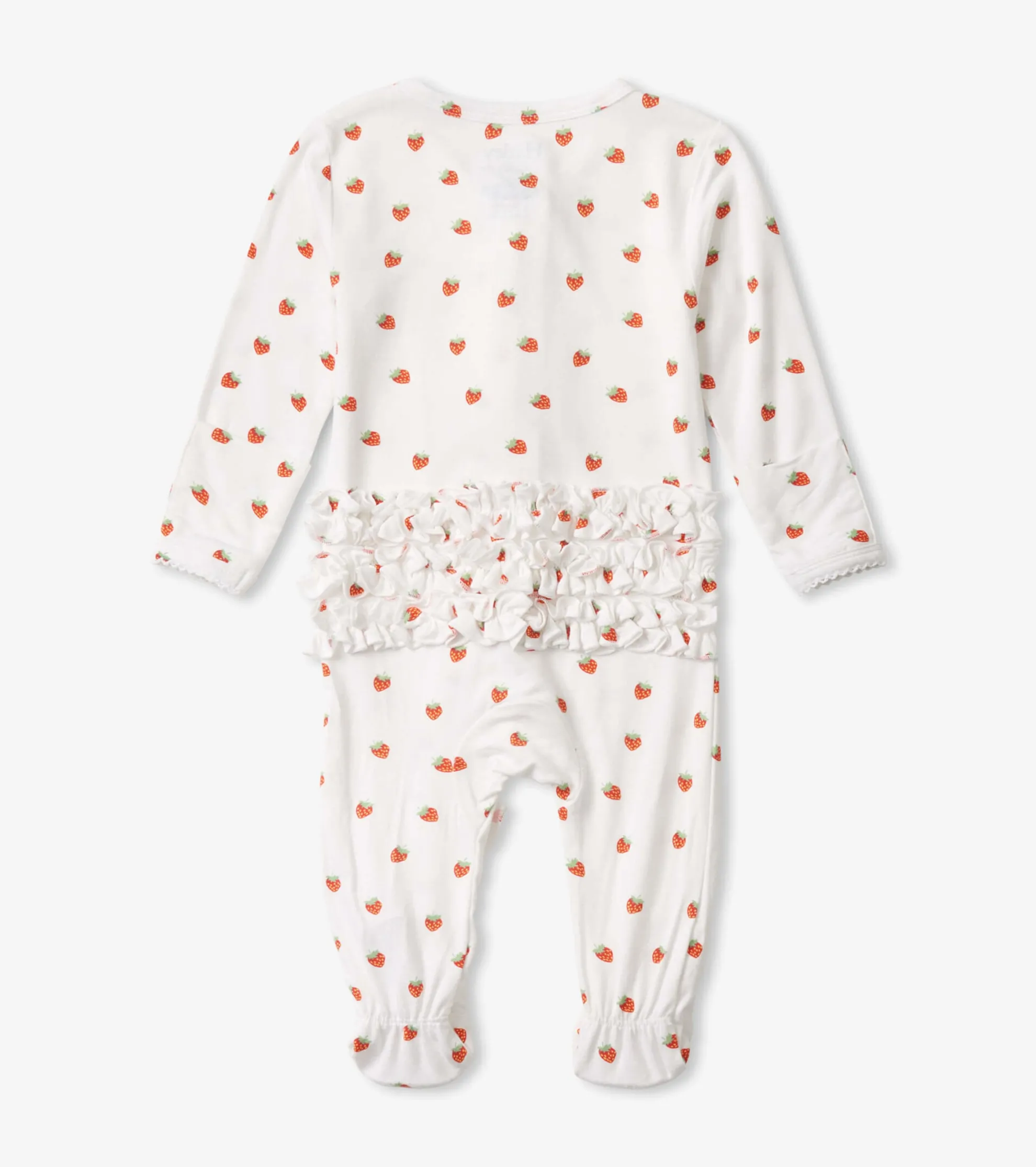 Discount Baby Girls Ditsy Strawberries Footed Sleeper Sleepwear|Sleepwear