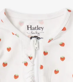 Discount Baby Girls Ditsy Strawberries Footed Sleeper Sleepwear|Sleepwear