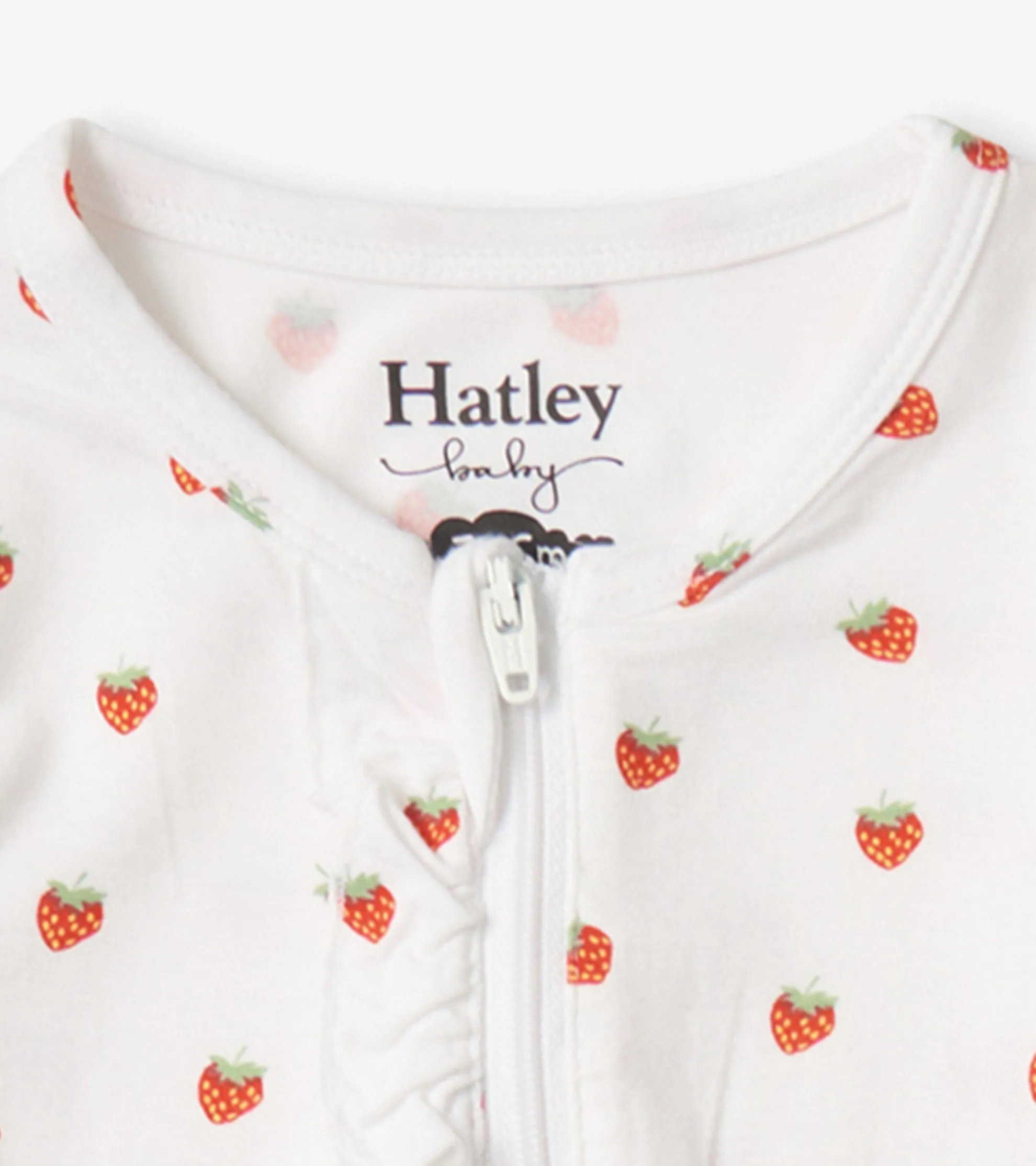 Discount Baby Girls Ditsy Strawberries Footed Sleeper Sleepwear|Sleepwear