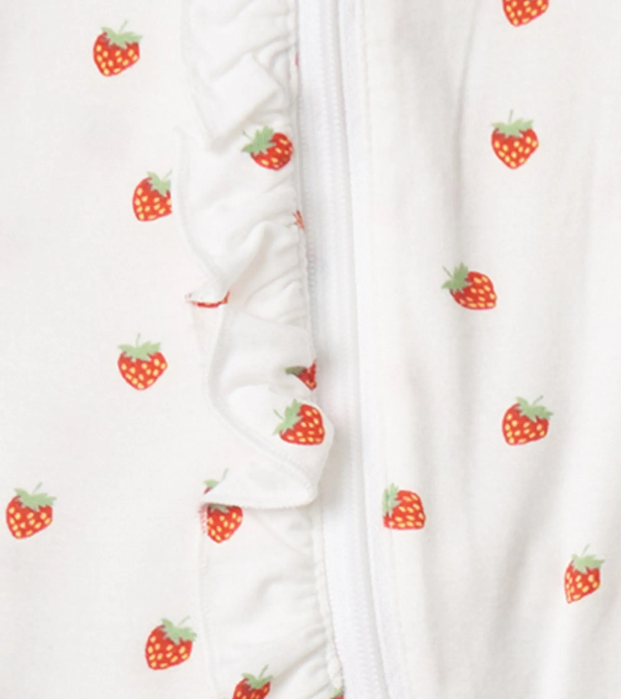 Discount Baby Girls Ditsy Strawberries Footed Sleeper Sleepwear|Sleepwear