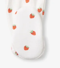 Discount Baby Girls Ditsy Strawberries Footed Sleeper Sleepwear|Sleepwear