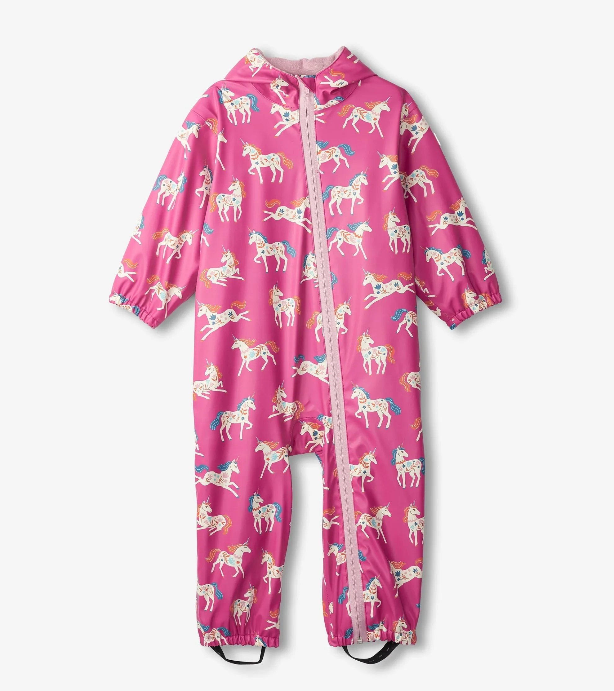 Hot Baby Girls Folksy Unicorns Rain Suit Rainwear|Rainwear