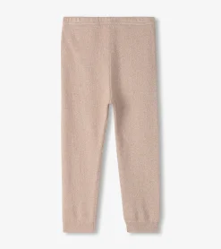 Clearance Baby Girls Gold Glitter Cable Knit Leggings Bottoms