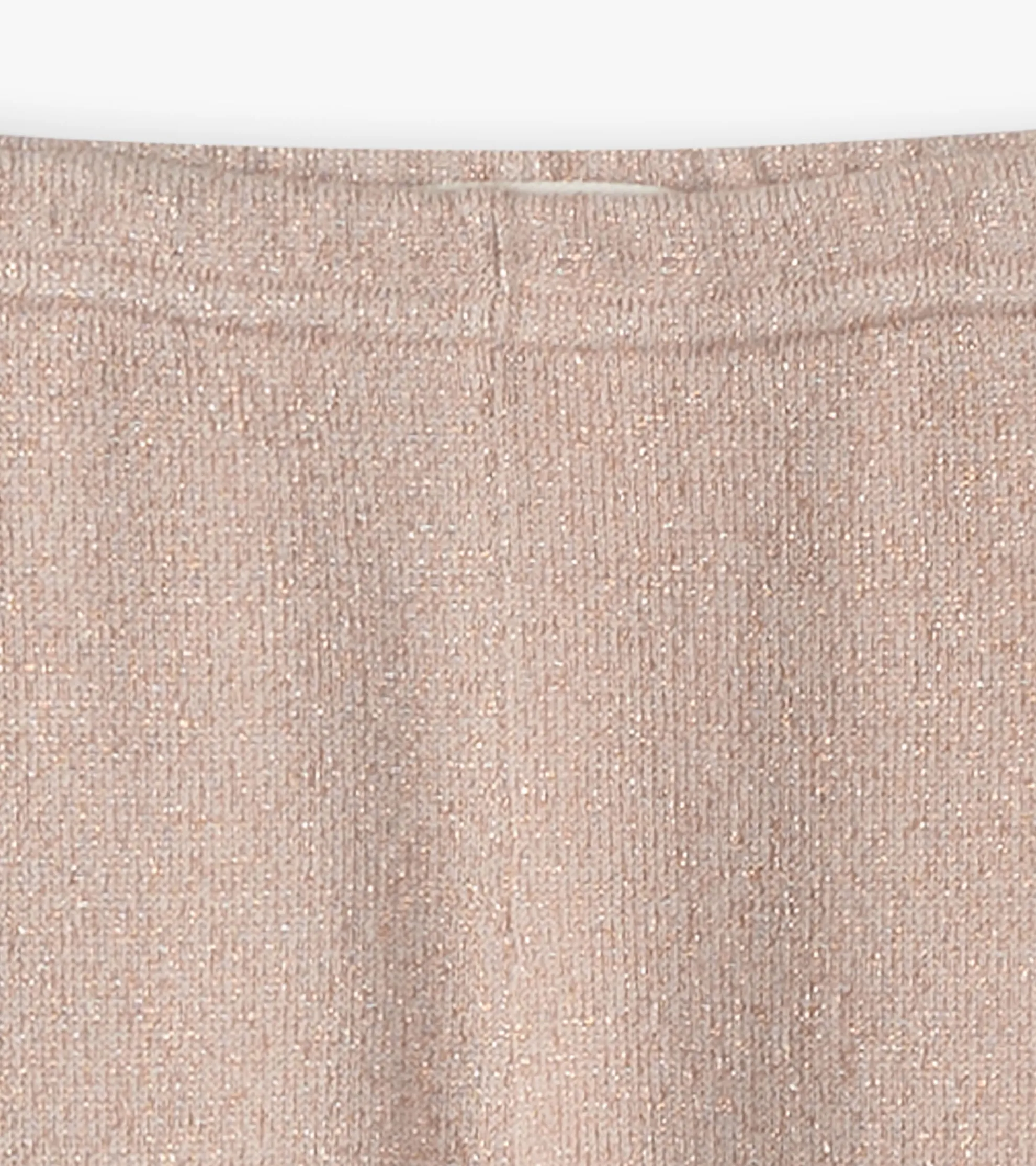 Clearance Baby Girls Gold Glitter Cable Knit Leggings Bottoms