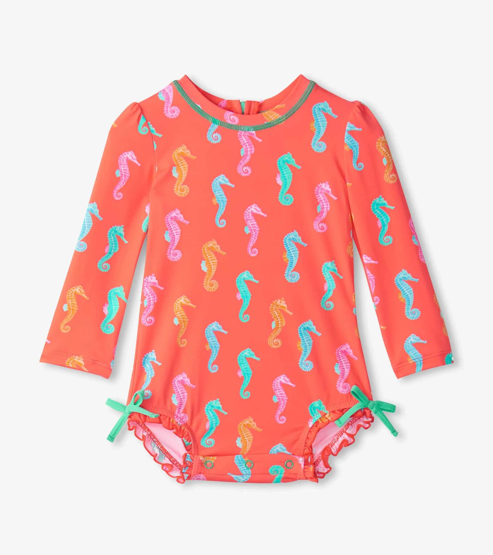 Baby Girls Painted Sea Rashguard Swimsuit Swimwear|Swimwear