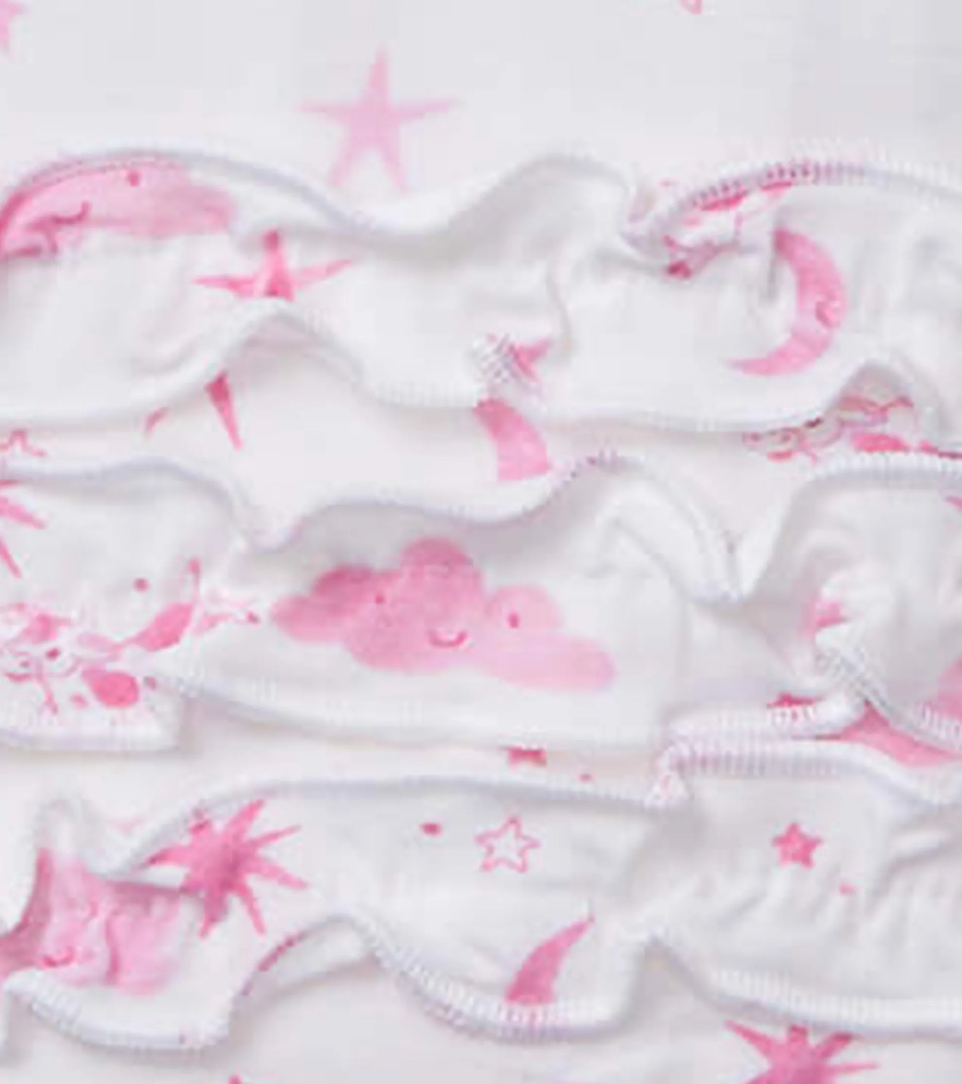 Discount Baby Girls Pink Starry Night Footed Sleeper Sleepwear|Sleepwear