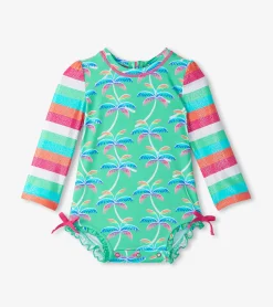Outlet Baby Girls Rainbow Palm Rashguard Swimsuit Swimwear|Swimwear