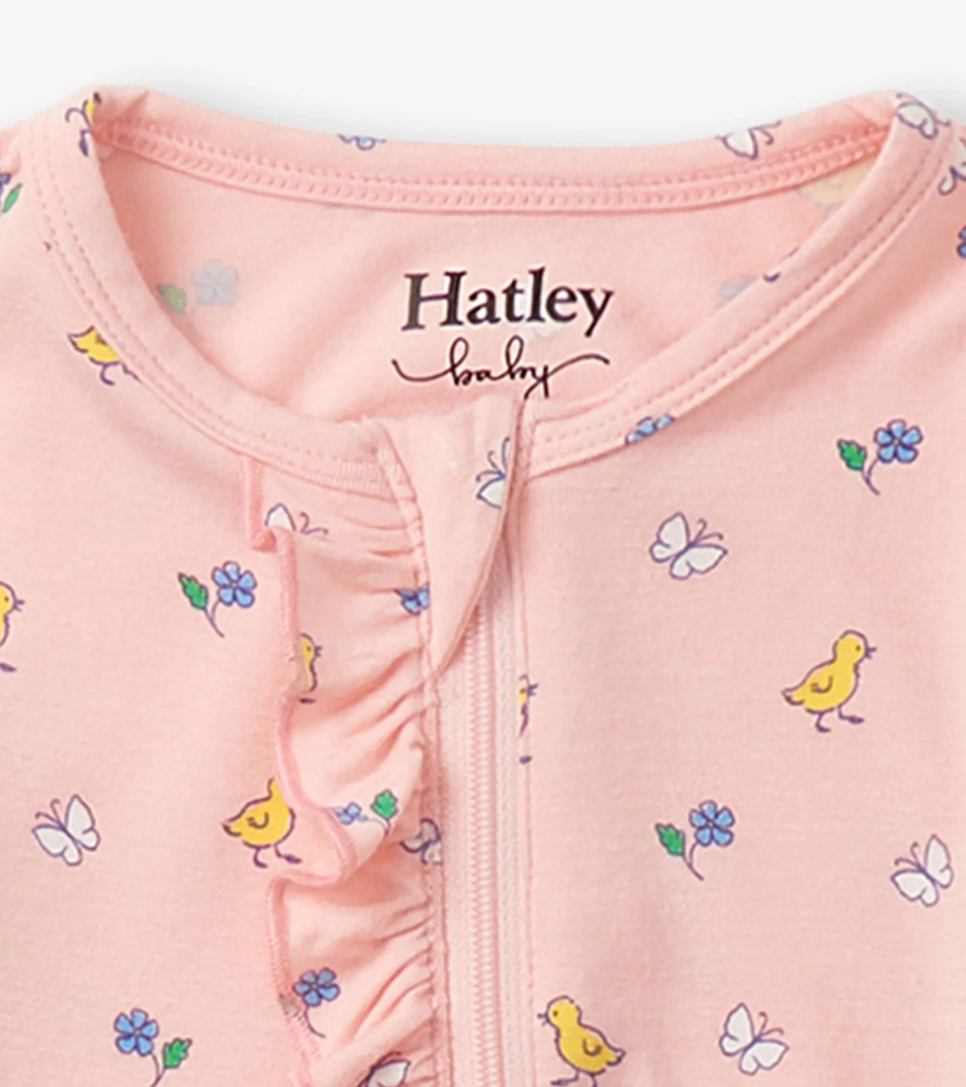 Best Baby Girls Springtime Ruffle Footed Sleeper Sleepwear|Sleepwear