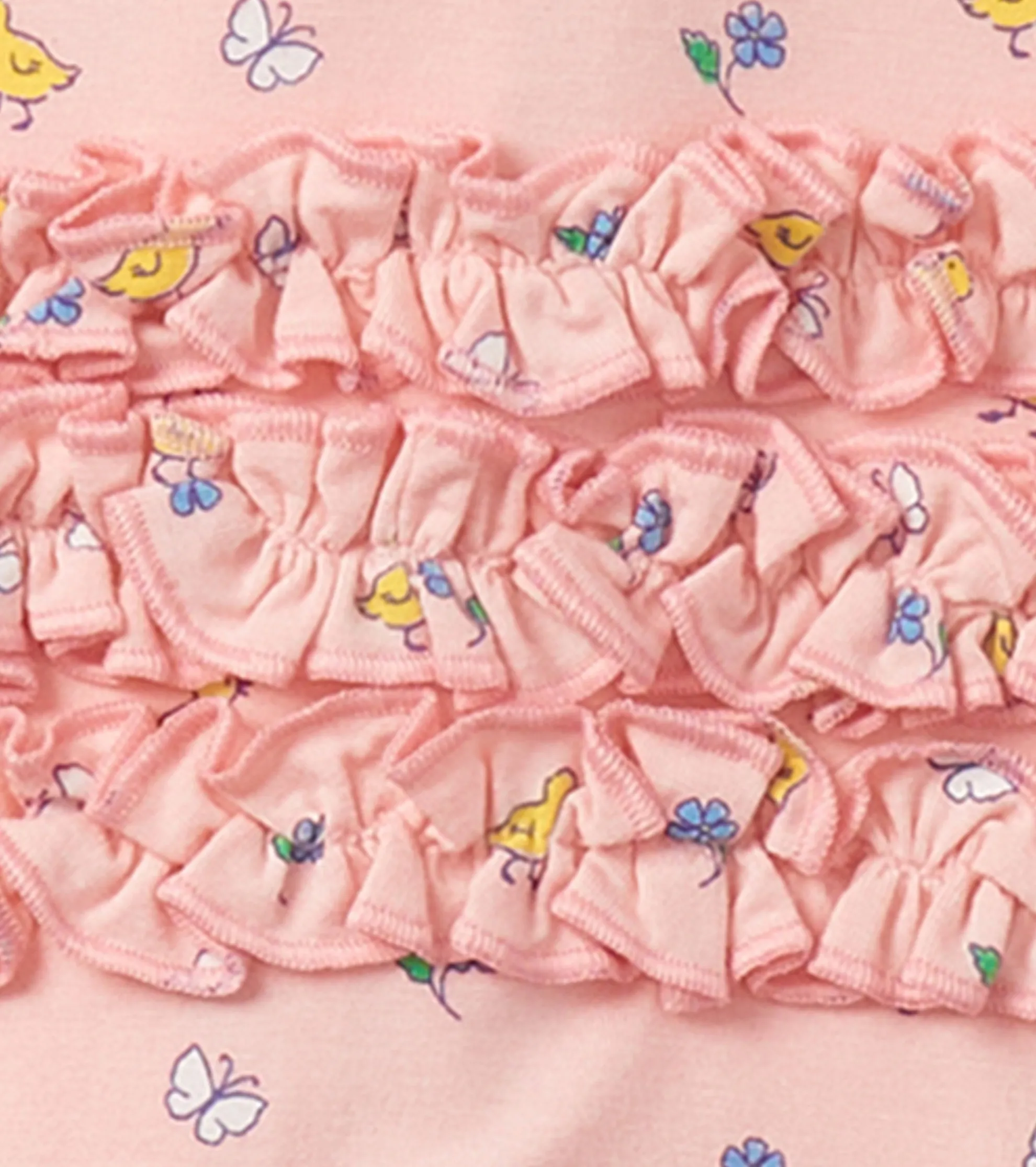 Best Baby Girls Springtime Ruffle Footed Sleeper Sleepwear|Sleepwear